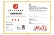 企業(yè)信用等級(jí)證書(shū)